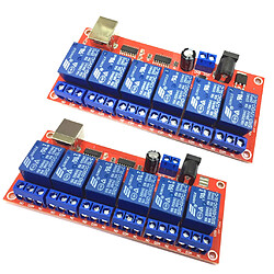 Commande d'ordinateur d'optocoupleur de carte de module de relais d'USB de 6 canaux pour Arduino 12V