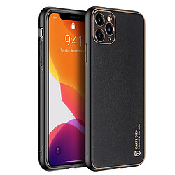 dux ducis yolo elegant coque made of soft tpu and pu cuir pour iphone 12 pro noir