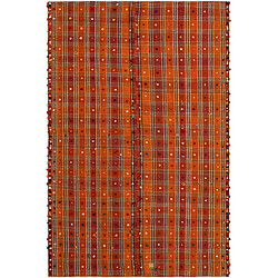 Vidal Tapis de laine 214x140 orange Jajim