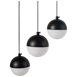 Beliani Lampe suspension ANKOBRA Métal Noir