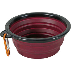 ZOLUX Gamelle souple en silicone rouge Bivouak 1 litre.