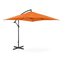 Helloshop26 Parasol déporté rectangulaire 250 x 250 cm inclinable orange 14_0007602