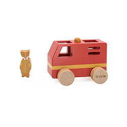 Trixie Baby Petit camion de pompier en bois Animaux