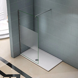 Paroi de douche 100x200cm en verre sécurité 8mm