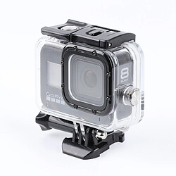 Acheter Wewoo Boitier étanche GoPro Pour GoPro HERO8 Noir 45m Boîtier de protection avec support de base et vis à boucle transparent