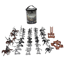 Figurines D'action Militaire Armée Hommes Soldats Playset Table De Sable Scène Jouer 34 Pièces