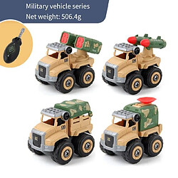 Universal 4 Pièces Voiture de construction Bricolage Montage Vis Jouet Voiture Apprentissage précoce Jouet éducatif Puzzle Cadeau pour les enfants |