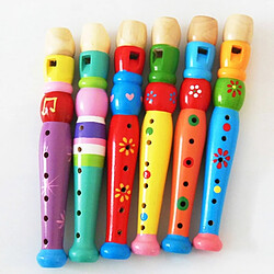 Wewoo Jouet en bois Flûte Enfants éducation pédagogique coloré jouets musicaux, taille: 20 * 2.5cm