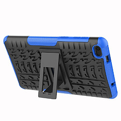 Acheter Coque en TPU cool pneu hybride avec béquille bleu pour votre Lenovo Tab E7 7.0 7104F