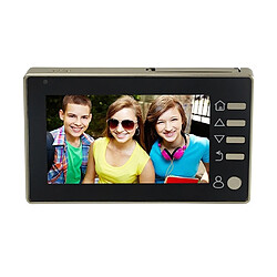 Wewoo Interphone vidéo Visiophone or 4,3 pouces TFT écran couleur 3.0MP caméra de sécurité intelligente sonnette, carte de TF de soutien 32 Go Max et vision nocturne détection de mouvement