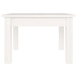 Acheter vidaXL Table basse Blanc 45x45x30 cm Bois massif de pin