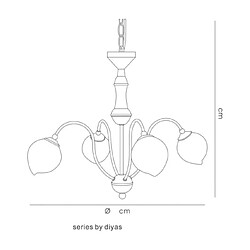 Avis Luminaire Center Suspension Bastia Or satiné