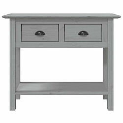 Avis Maison Chic Table console | Meuble d'entrée | Table d'appoint BODO gris 90x34,5x73 cm bois de pin massif -GKD49118