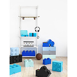 Avis Brique de rangement LEGO 8 plots, Boîte de rangement empilable, 12 l, turquoise