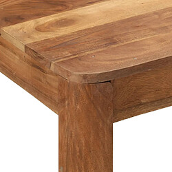 Acheter vidaXL Table de bar bois massif d'acacia et finition miel 110x55x106cm