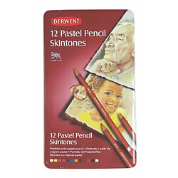 Acheter Derwent Skintones Coffret 12 crayons pastel Boîte en métal (Import Royaume Uni)