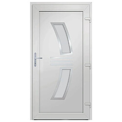 Acheter vidaXL Porte d'entrée Blanc 98x200 cm PVC