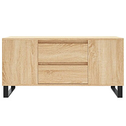 Acheter vidaXL Table basse chêne sonoma 102x44,5x50 cm bois d'ingénierie