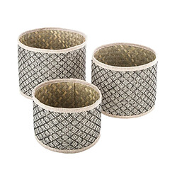 Atmosphera, Createur D'Interieur Lot de 3 paniers osiers ronds nomades - Atmosphera