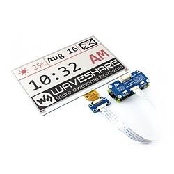 Wewoo WAVEShare 7.5 pouces 640x384 E-Ink HAT pour Raspberry Pitrois couleursinterface SPI