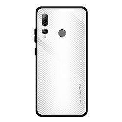 Wewoo Coque Pour Huawei Enjoy 9s / Honor 10i / 20i / 20 Lite / P Smart Plus 2019 / Maimang 8 Texture Gradient Glass Protective Glass White