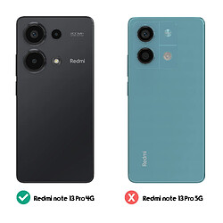 Acheter Avizar Coque pour Xiaomi Redmi Note 13 Pro 4G Bague Métallique Support Vidéo Bleu Nuit