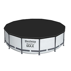 Bestway Piscine tubulaire ronde steel pro max Ø 3.96 x h.1.22 m - grise