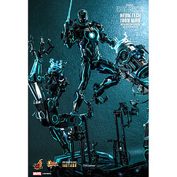 Acheter Hot Toys MMS672D50 - Marvel Comics - Iron Man 2 - Neon Tech Iron Man & Suit-Up Gantry Standard Version