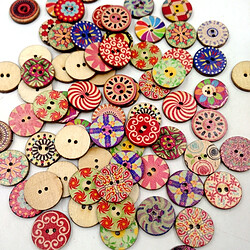 Boutons de couture en bois