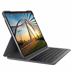 Logitech Slim Folio Pro - Tastatur und Foliohülle - hintergrundbeleuchtet - kabellos - Bluetooth LE - Dänisch/Finnisch/Norwegisch/Schwedisch - für Apple 27,90cm (11``) iPad Pro (1. Generation, 2. Generation)