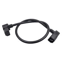 Acheter 10A IEC 320 C13 à C14 Câble De Rallonge électrique D'angle Pour PC PDU UPS Noir