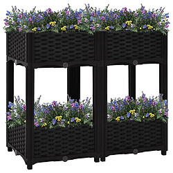 Maison Chic Jardinière,Lit surélevé - Bac à fleurs - pot de fleur 80x40x71 cm Polypropylène -GKD34867