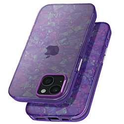 Avizar Coque pour iPhone 15 Antichoc Souple Tutti Frutti Violet