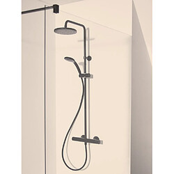 Ideal Standard - Colonne de douche thermostatique Ideal Standard Ceratherm 20 cm, noir mat