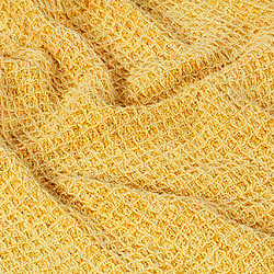 Acheter vidaXL Couverture en coton 160 x 210 cm Jaune moutarde