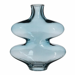 BigBuy Home Vase Bleu Verre 18 x 7,5 x 21,5 cm