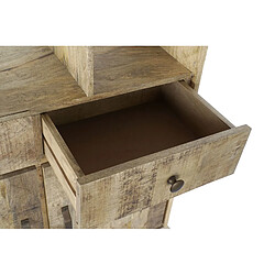 Acheter Pegane Etagère en bois de manguier et métal coloris naturel / noir - Longueur 95 x profondeur 44 x hauteur 172 cm