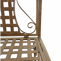 Avis L'Héritier Du Temps Rocking Chair Double Louisiane Marron Fauteuil 2 Places Banc à Bascule Intérieur Extérieur en Métal Patiné 80x89x104,5cm