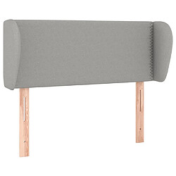 Maison Chic Tête de lit scandinave avec oreilles,meuble de chambre Gris clair 83x23x78/88 cm Tissu -MN78719