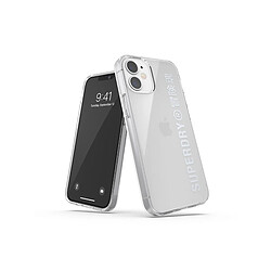 Avis Superdry Coque pour Apple iPhone 12 Mini Collection Snap Case Clear en TPU Gris