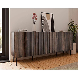 Bestmobilier Franco - buffet bas - bois - 200 cm pas cher