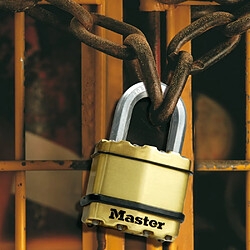 Master Lock Cadenas Excell 2 pcs Laiton massif 52 mm M5BEURD