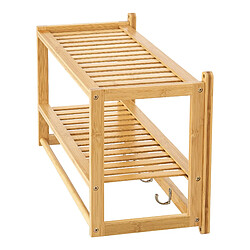 Acheter Helloshop26 Étagère murale pour salle de bain bambou 30 x 55 x 22,5 cm naturel 03_0007046