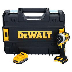 DeWalt DCF850NT Visseuse à choc sans fil 205Nm 1/4" 18V Brushless + 1x Batterie 1,7Ah + Coffret TSTAK - sans chargeur