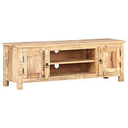 Maison Chic Meuble TV scandinave - Banc TV pour salon 120x30x40 cm Bois de manguier brut -MN61337