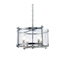 Acheter Luminaire Center Suspension Nolan Chrome poli 4 ampoules 48cm