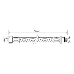 Avis Somatherm For You Flexible sanitaire inox - DN8 - Long 30cm - F15/21 - Prolongateur long M10/100