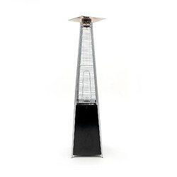 Poêle à Gaz Butane Kekai Niklas Totem 73x73x221cm Pyramidal 13000W Couvre-Flammes en Cristal de Quartz Utilisation en Extérieur