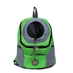 Justgreenbox Sacs de transport pour petits chats Chiens Sac à dos de transport, Vert, 30x34x16cM