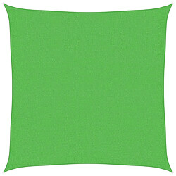 vidaXL Voile d'ombrage 160 g/m² Vert clair 3,6x3,6 m PEHD